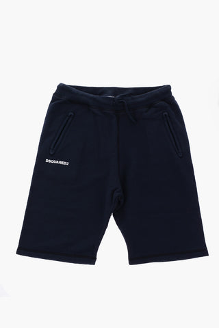 bermuda  in felpa con elastico in vita