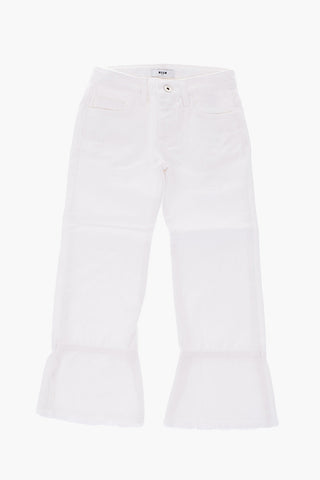 jeans crop effetto vintage
