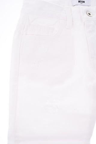 jeans crop effetto vintage