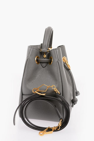 Borsa Secchiello in Pelle Martellata