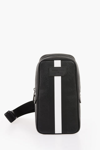 Saffiano-Printed PVC TANIS Back Zip Pocket Bag