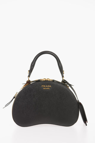 Saffiano Leather SIDONIE Top Handle Bowler Bag