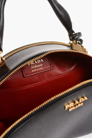Saffiano Leather SIDONIE Top Handle Bowler Bag