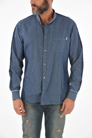 Denim HOUSTON Collarless Shirt