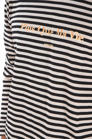 T-shirt Maniche Lunghe a Righe
