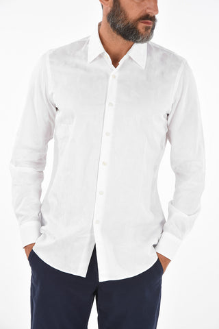 Camouflage Pique Cotton Shirt