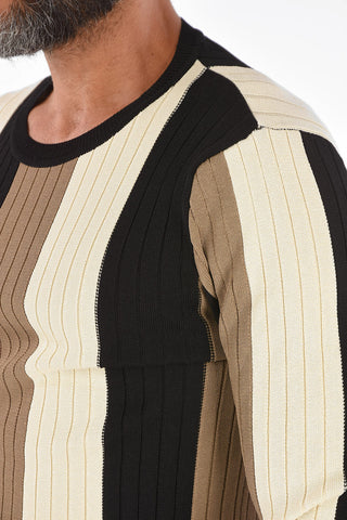 Striped Ribbed Sweater