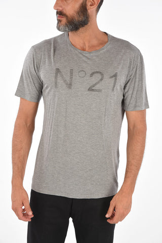 Vintage Effect Viscose T-shirt