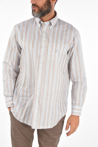 bengal striped button-down shirt