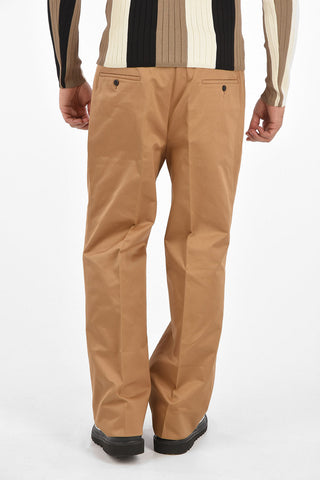 면 와이드 팬츠