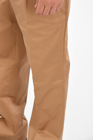 면 와이드 팬츠