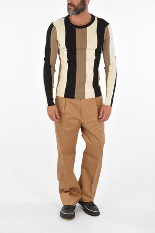 면 와이드 팬츠