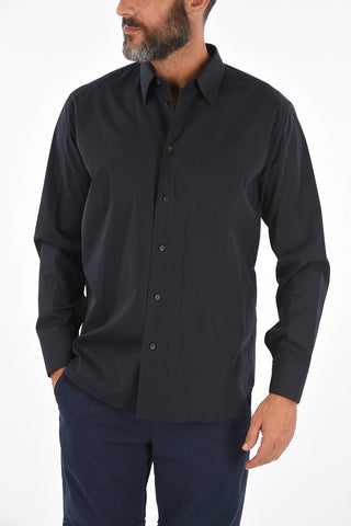 Cotton Spread Collar Shirt