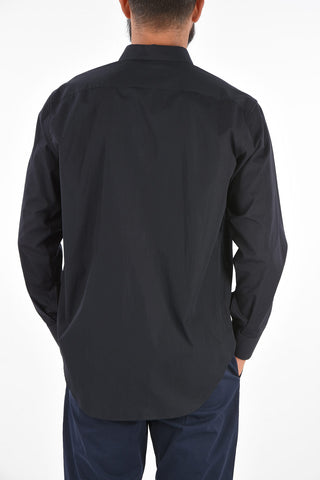Cotton Spread Collar Shirt