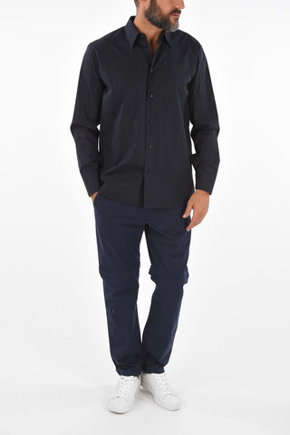 Cotton Spread Collar Shirt