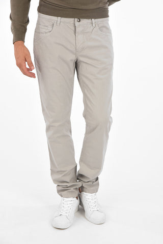 Mid Rise Cotton Smart Pants