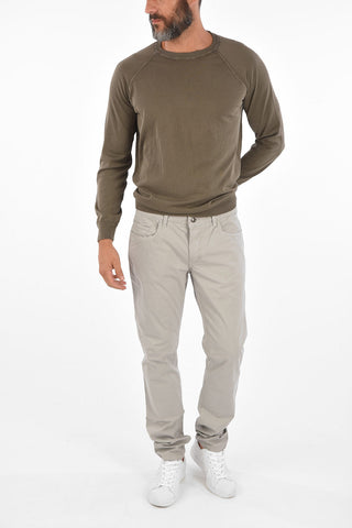 Mid Rise Cotton Smart Pants