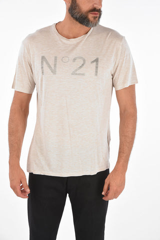 T-shirt in Viscosa Effetto Vintage