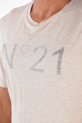T-shirt in Viscosa Effetto Vintage