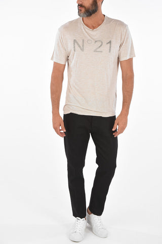 T-shirt in Viscosa Effetto Vintage