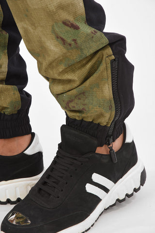 Joggers con Inserti Fantasia Camouflage