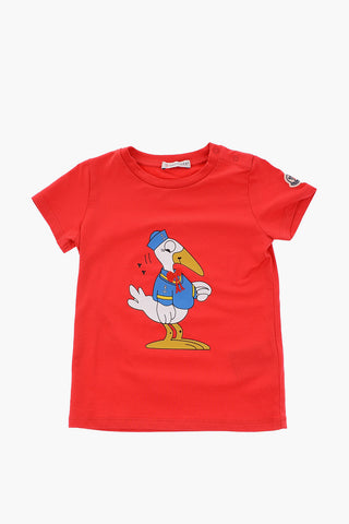 printed stretch cotton t-shirt