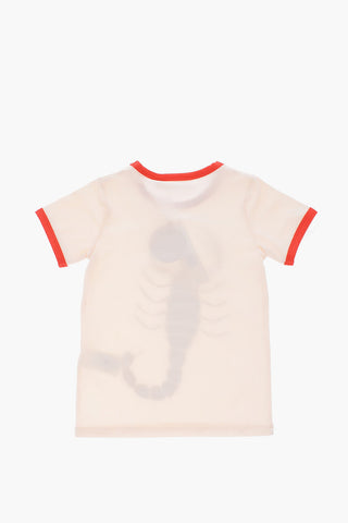 T-shirt con stampa scorpione