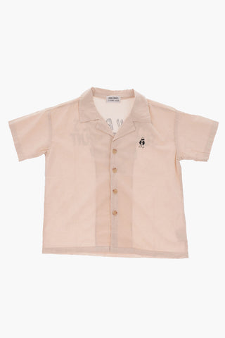 camicia a manica corta con stampa
