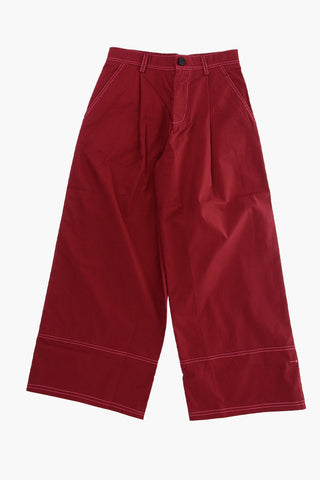 pantalone wide leg a una pince
