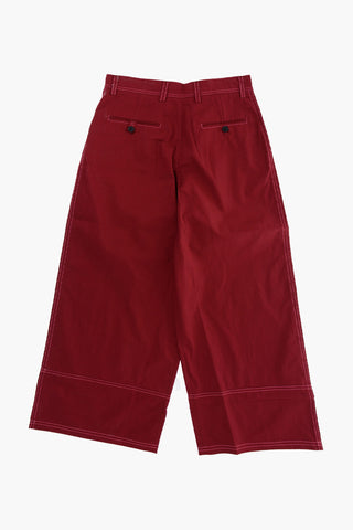 pantalone wide leg a una pince