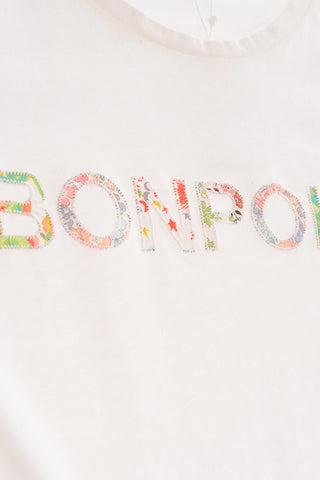 T-shirt girocollo con ricamo