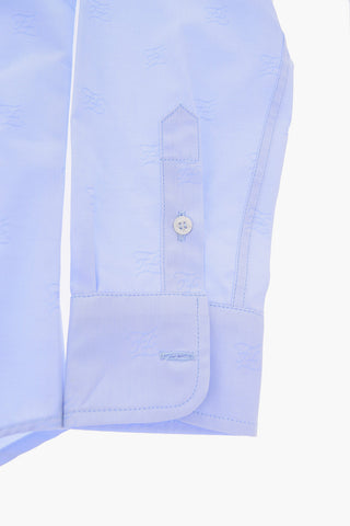 All over logo popeline shirt
