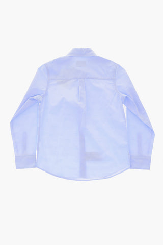 All over logo popeline shirt