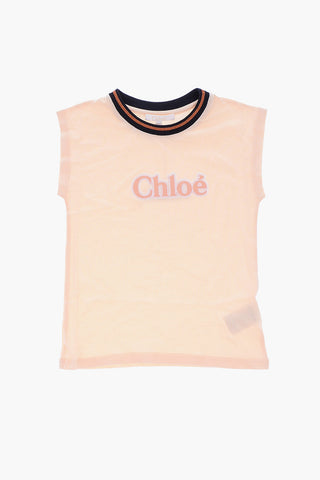 crew-neck sleeveless t-shirt