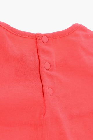 Short sleeve crew-neck blouse
