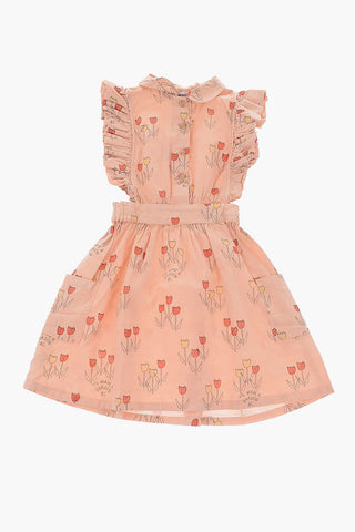 printed puffed sleeve shirtdress