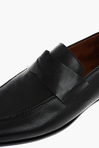 Leather Openwork Loafer