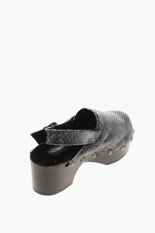 Snake Printed RUKA sabot