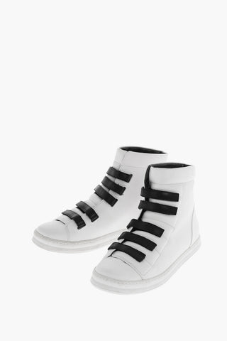 Leather High Sneakers