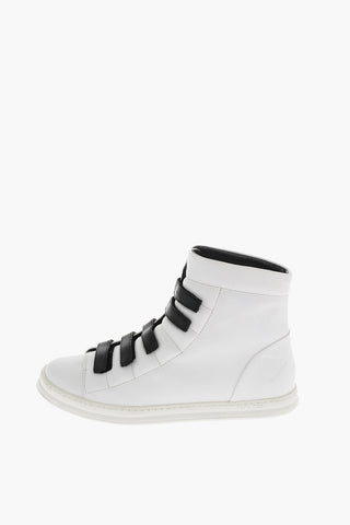 Leather High Sneakers
