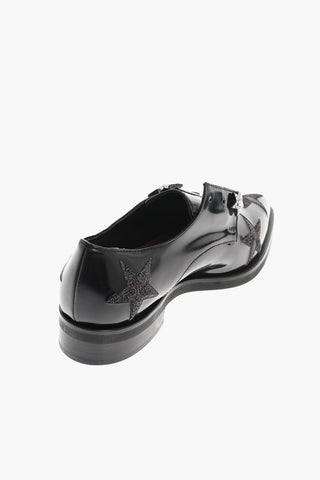 Leather Embroidered STARS Derby