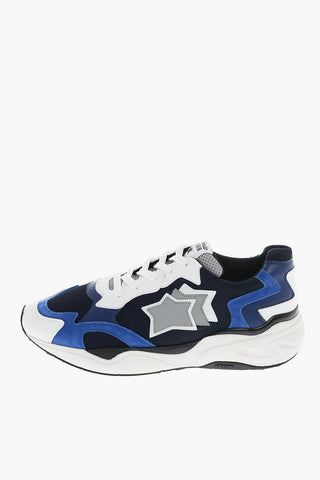 Sneakers ABISSO in pelle e Tessuto