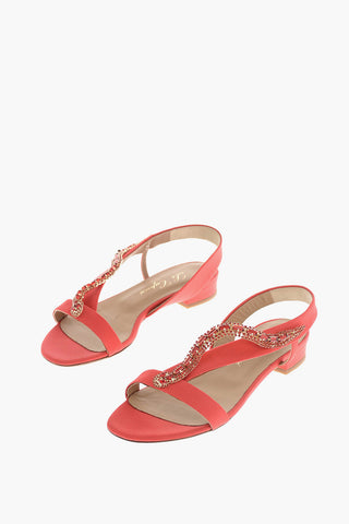 Satin CAROLA Sandal with Jewel