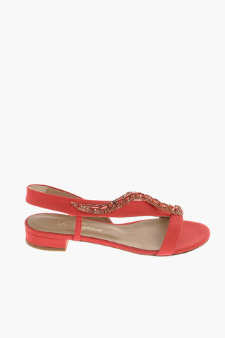 Satin CAROLA Sandal with Jewel