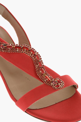 Satin CAROLA Sandal with Jewel