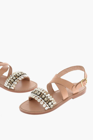 Leather Studded Sandal