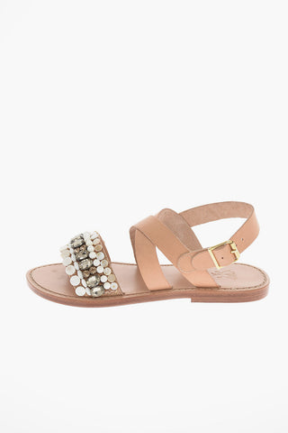 Leather Studded Sandal