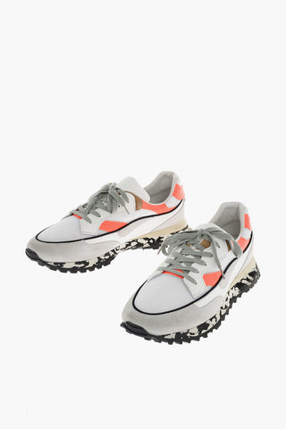 Fabric and Leather THREEDOME Sneakers