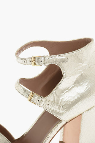 9cm Cracked Leather RANDALL Pumps