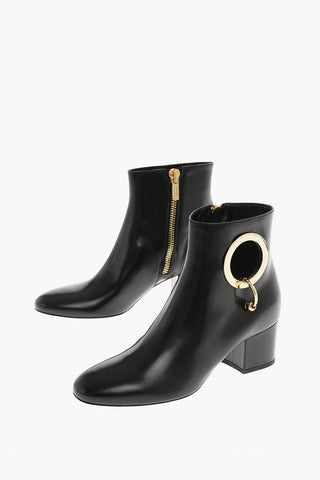 5cm Leather ALICE Ankle Boots